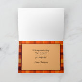 Dankwensen voor Thanksgiving over de afstand Kaart (Binnen)