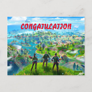 Dankzegging Fornite Briefkaart