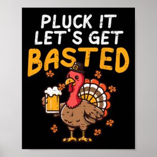 Dankzegging Pluk het Laten we Bysted krijgen Grapp Poster