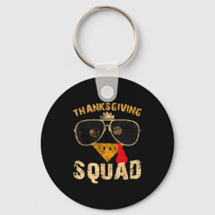 Dankzegging Squad Turkey Day Herfst Matching Vrouw Sleutelhanger
