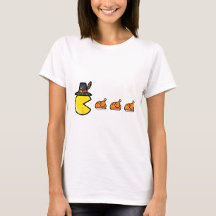 Dankzeggings Videogame Eten Kalkoen Gamer Mannen W T-shirt