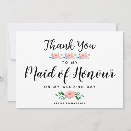 Dankzij mijn getuige | Getuige Bedankkaart (Voorkant)