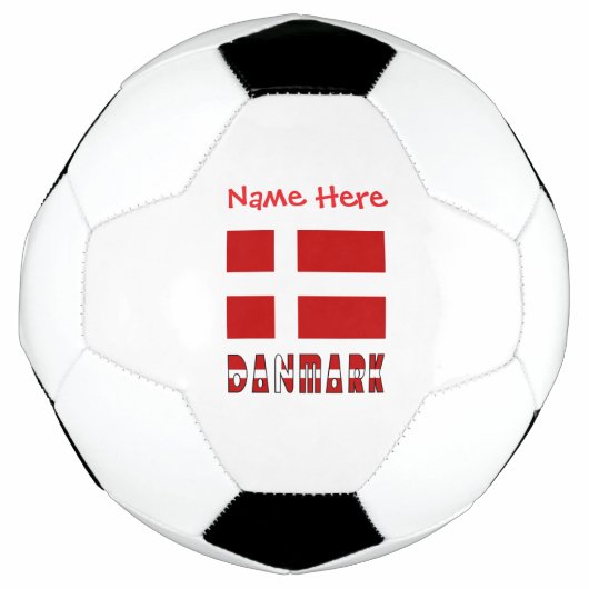 Danmark Dannebrog Rouge Nom Personnalisé (Devant)