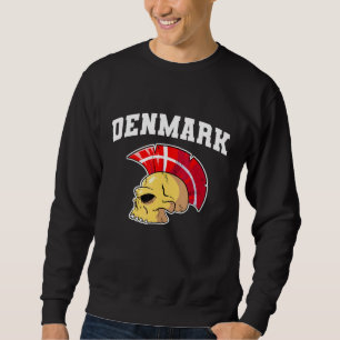 Danmark Flag Mohawk Skull Nationaal Denemarken Tea Trui