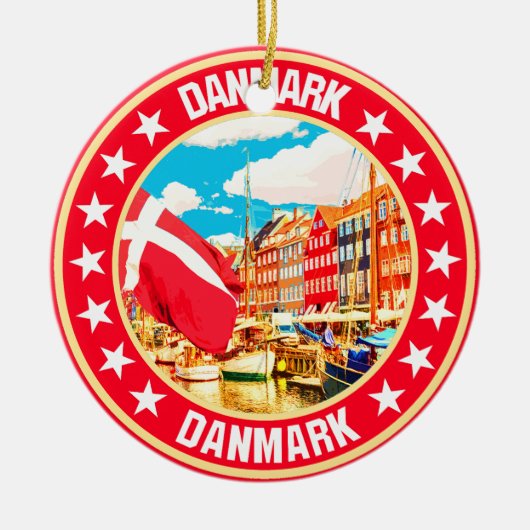 Danmark Keramisch Ornament (Voorkant)