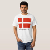 Danmark met Dannebrog T-shirt (Voorkant volledig)