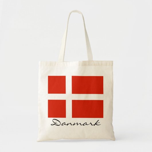Danmark met Dannebrog Tote Bag (Voorkant)