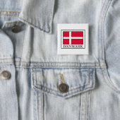 Danmark Vierkante Button 5,1 Cm (In situ)