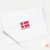 Danmark Vierkante Sticker (Envelop)