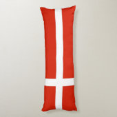 Dannebrog De officiële vlag van Denemarken Lichaamskussen (Achterkant (Verticaal))