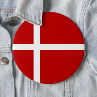 Dannebrog Deense Vlag Ronde Button 6,0 Cm