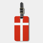 Dannebrog; The Official Flag of Denmark Bagagelabel (Voorkant verticaal)
