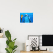 Danni de Mermaid Poster (Thuiskantoor)