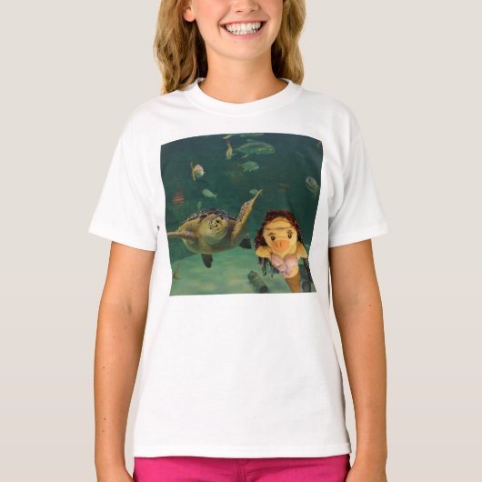 Danni la Sirène sous-marine T-shirt (Devant)