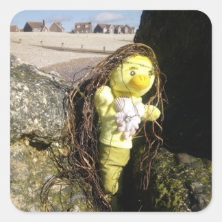 Danni the Mermaid Square Sticker