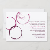 d'Anniversaire de Vin Invitation Orientée de Fête (Devant)