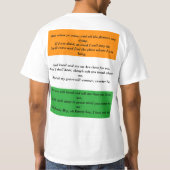 Danny Boy St Patrick's Day songtekst T-shirt (Achterkant)