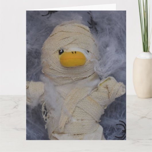 Danny Duck de Mummie blanco kaart (Voorkant)