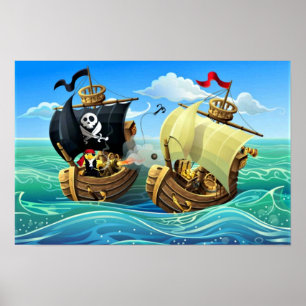 Danny Duck de Piraat. Poster