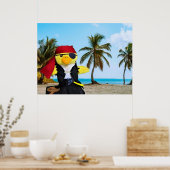 Danny Duck de piraat. Poster (Keuken)