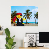 Danny Duck de piraat. Poster (Thuiskantoor)