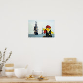 Danny Duck de piraat. Poster (Keuken)