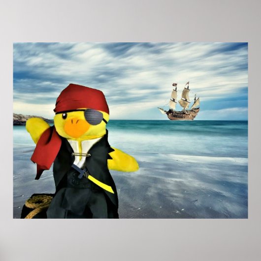 Danny Duck de piraat. Poster (Voorkant)