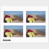 Danny Duck de Piraat Rechthoekige Sticker (Vel)