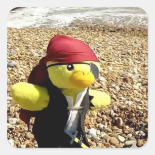 Danny Duck de Piraat  Vierkante Sticker