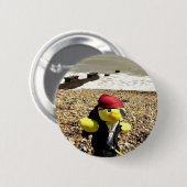 Danny Duck de piratenButton Ronde Button 5,7 Cm (Voorkant /achterkant)