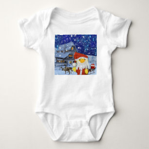 Danny Duck en Père Noël au body bébé Pôle Nord