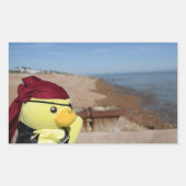 Danny Duck le pirate Sticker rectangulaire (Devant)