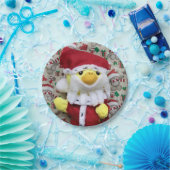 Danny Duck Père Noël. Assiettes en Papier. (Fête)