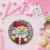 Danny Duck Père Noël. Assiettes en Papier. (Fête)