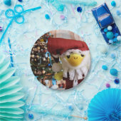 Danny Duck Père Noël. Assiettes en Papier. (Fête)