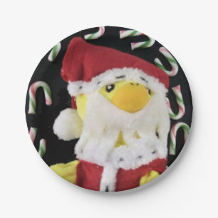Danny Duck Père Noël. Assiettes en papier
