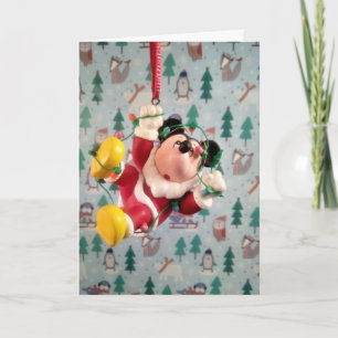 Danny Duck Santa Kerstboomornament Kaart