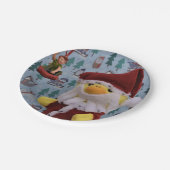 Danny Duck Santa. Papieren Bordjes (Gekanteld)