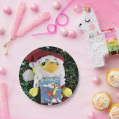 Danny Duck Santa. Papieren Bordjes (Feest)