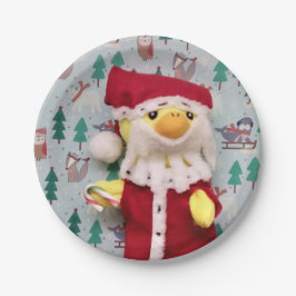 Danny Duck Santa. Papieren Bordjes