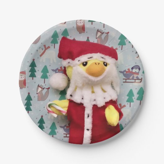 Danny Duck Santa. Papieren Bordjes (Voorkant)