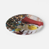 Danny Duck Santa. Papieren Bordjes (Gekanteld)