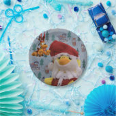 Danny Duck Santa. Papieren Bordjes (Feest)