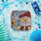 Danny Duck Santa. Papieren Bordjes (Feest)