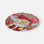 Danny Duck Santa. Papieren Bordjes (Gekanteld)