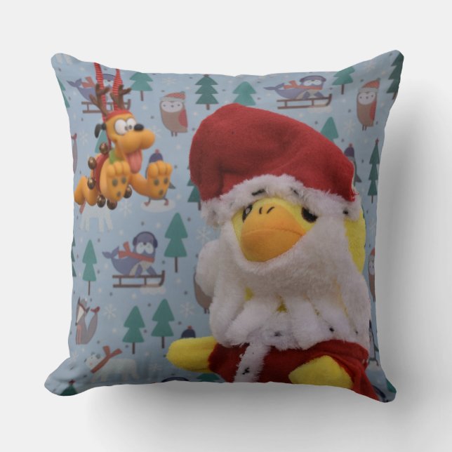 Danny Duck Sinterklaas Kerst Kussen (Voorkant)