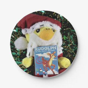 Danny Duck Sinterklaas. Papieren borden Bordje