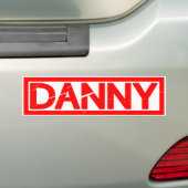 Danny Stempel Bumpersticker (Op auto)