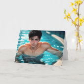 Dans à la carte de voeux Deep End (Fleur jaune)