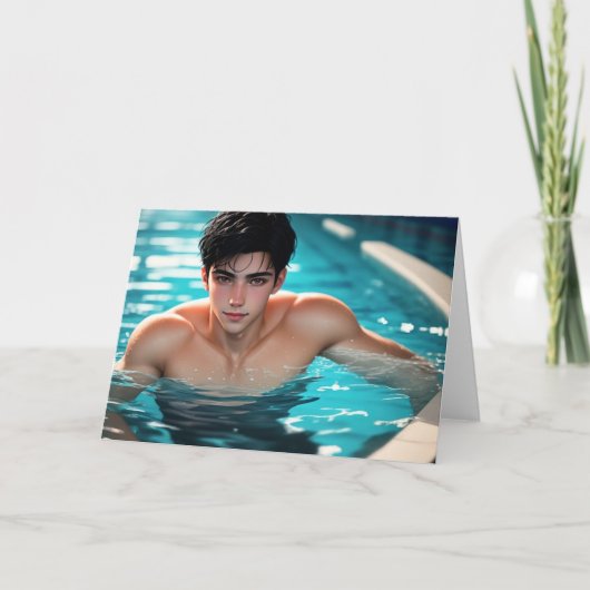 Dans à la carte de voeux Deep End (Devant)